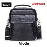 Contact'S Genuine Leather Shoulder Bags Fashion Men Messenger Bag Small Ipad Male Tote Vintage