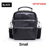 Contact'S Genuine Leather Shoulder Bags Fashion Men Messenger Bag Small Ipad Male Tote Vintage