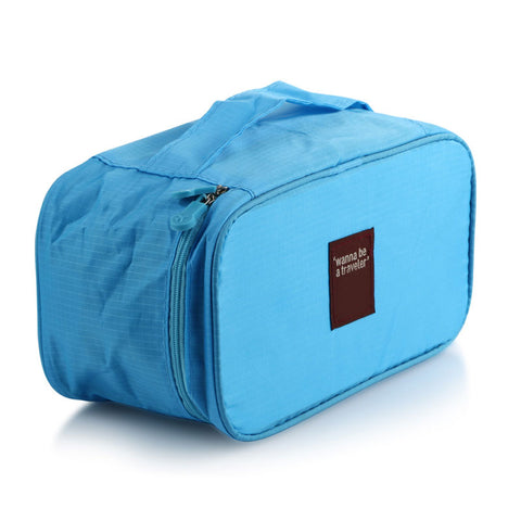 6 Colors Travel Organizer Women'S Bra Underwear Pouch Makeup Cosmetic Storage Bag Portable