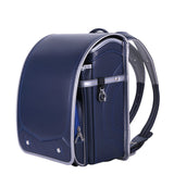 Coulomb Children School Bag For Boy And Girl Student Backpack Japanese Pu Hasp Solid Boy Orthopedic