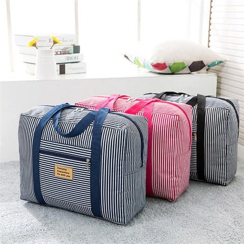 Waterproof Suitcase Carry Clothing Storage Bag Outdoor Travel Handbags Big Capacity Luggage Case