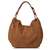 Nico Louise Women Real Split Suede Leather Hobo Bag New Design Female Leisure Large Shoulder Bags