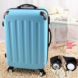 Promotion!Female 24Inches Green Pink White Universal Wheels Travel Luggage Suitcases,Girl Cute
