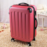 Promotion!Female 24Inches Green Pink White Universal Wheels Travel Luggage Suitcases,Girl Cute