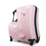 Letrend Children Rolling Luggage Spinner 20 Inch Wheels Suitcase Kids Cabin Trolley Student