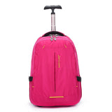 Letrend New Fashion Oxford Travel Bag Women Backpack Rolling Luggage Trolley Bag 18' Boarding Box