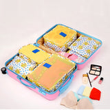 6Pcs/Set Women Travel Storage Bag Luggage Clothes Tidy Organizer Portable Pouch Suitcase Home