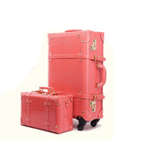 Letrend Retro Crocodile Suitcase Wheels Rolling Luggage Set Password Trolley Spinner Travel Bag