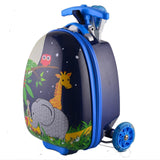 Letrend Kids Rolling Luggage Casters Wheels Suitcase For Children Trolley Student Travel Duffle