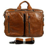 100% Guarantee Genuine Leather Travel Briefcase Handbag Laptop Bag For Men 7014B