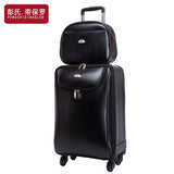Women'S Married Trolley Luggage Box,14+20 Inches Sets,Male Universal Wheels Luggage Travel Bag Soft