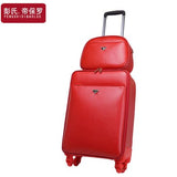 Women'S Married Trolley Luggage Box,14+20 Inches Sets,Male Universal Wheels Luggage Travel Bag Soft