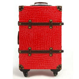 Fashion Travel Bag Trolley Luggage Male Women'S Handbag Suitcase Luggage14 20 22 24Red Married