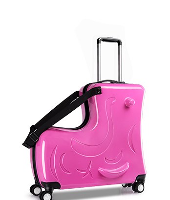 Letrend Children Rolling Luggage Spinner 24 Inch High Capacity Student  Wheels Suitcase Cute