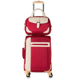 Zeal Luggage Universal Wheels Picture Box13 20 24Oxford Fabric Travel Bag Soft Box  Suitcase Female