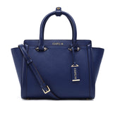 Esufeir Brand Genuine Leather Women Handbag Cross Pattern Cow Leather Shoulder Bag Fashion Design