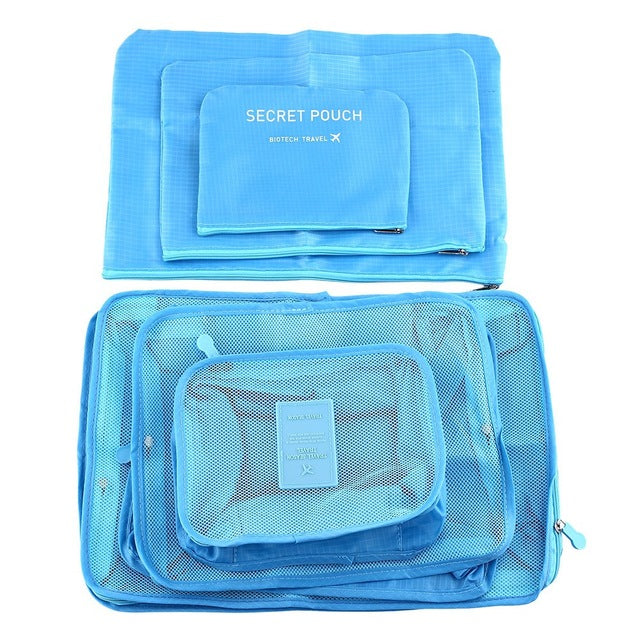 6Pcs Travel Storage Bags Shoes Clothes Toiletry Organizer Luggage Pouch Kits Wholesale Bulk Lots
