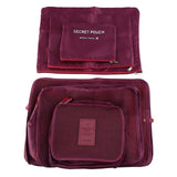 6Pcs Travel Storage Bags Shoes Clothes Toiletry Organizer Luggage Pouch Kits Wholesale Bulk Lots