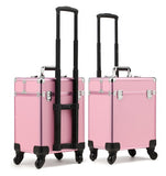 New Arrival Fashion Professional Rolling Luggage Case Multifunctional Trolley Cosmetic Case With
