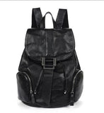 [3 Colors] New Fashion Genuine Leather Women Backpacks Travel Bag Students Books Bag Satchels