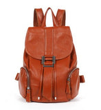 [3 Colors] New Fashion Genuine Leather Women Backpacks Travel Bag Students Books Bag Satchels