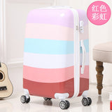 Letrend Creative Student Rolling Luggage Spinner Women Trolley Suitcase Wheels 20 Inch Carry On