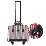 Letrend Ultra-Light Hand Oxford Travel Bag Spinner Rolling Luggage Women Suitcase Wheels Computer