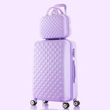 Korea Fashion 14 24Inches Abs+Pc Travel Luggage Bags Sets On 8-Universal Wheels,Girl Candy Color