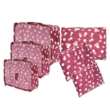 6Pcs/Set Travel Storage Bag Luggage Arrange Bag Floral Print Comestic Makeup Bag Washing Pouch