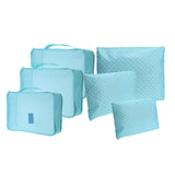 6Pcs/Set Travel Storage Bag Luggage Arrange Bag Floral Print Comestic Makeup Bag Washing Pouch