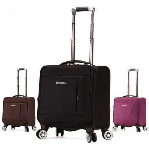 18 Inches Fashion Commercial Universal Wheels Trolley Luggage Boarding Small Portable The Box