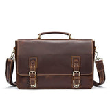 Westal Genuine Leather Briefcase Fashion Handbags For Man Documents Bag For Men Travel Bags Men