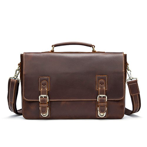 Westal Genuine Leather Briefcase Fashion Handbags For Man Documents Bag For Men Travel Bags Men