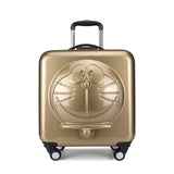 New Children Doraemon Cartoon Luggage 3D Stereo Machine Cat Luggage Universal Wheels Trolley