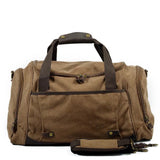 Men Duffle Bag Canvas Carry On Weekend Bag Male Tote Overnight Multifunction Military Large