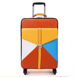 Travel Bag Trolley Luggage Wheels Female Universal Colorant Match 16 18 20 22 24 Luggage Box