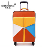 Travel Bag Trolley Luggage Wheels Female Universal Colorant Match 16 18 20 22 24 Luggage Box