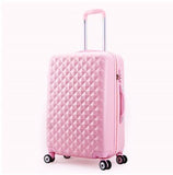 Wholesale!20Inches Abs+Pc Hardside Travel Luggage Bags On Universal Wheels,Female Pink Green Blue