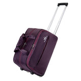 High Quality 20 22Inches Trolley Luggage Bag On Fixed Caster,Purple,Hot Pink,Black,Brown Color