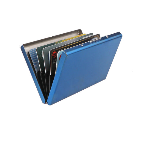 Rfid Blocking Credit Card Holder Stainless Steel Wallet Case For Id Card Business Cards Driver