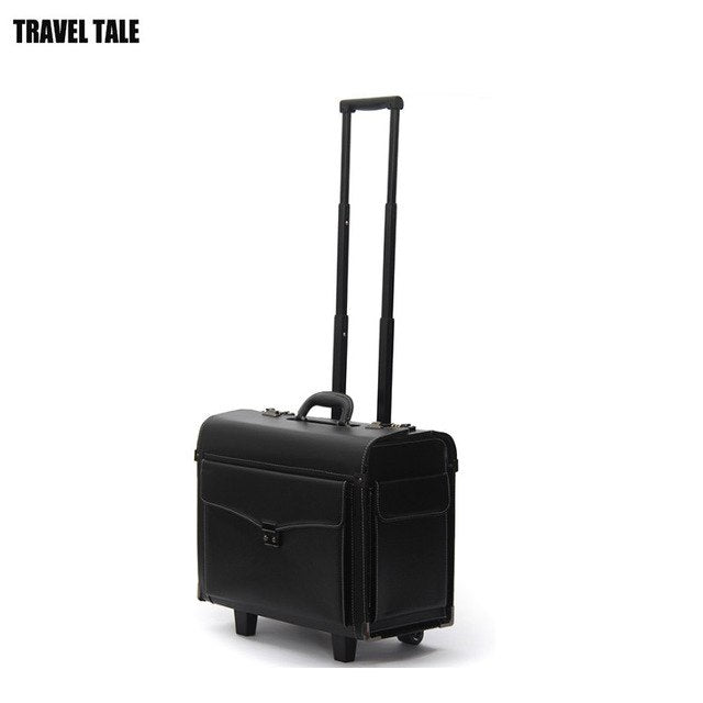 Travel Tale 19 Inch Black Business Reisekoffer Suitcase Box Cabin Luggage On Wheels