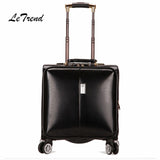 Letrend Business Rolling Luggage Spinner Cabin Trolley Bag 18 Inch Wonmen Carry On Suitcases Wheels