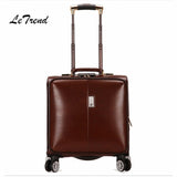 Letrend Business Rolling Luggage Spinner Cabin Trolley Bag 18 Inch Wonmen Carry On Suitcases Wheels