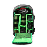 Multi-Functional Waterproof Digital Dslr Photo Padded Backpack W/ Rain Cover Camera Soft Bag Laptop