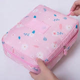 Women Makeup Bag Cosmetic Bag Case Make Up Organizer Toiletry Storage Neceser Rushed Floral Nylon