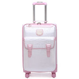 Fashion Luggage Female Small Fresh 16 20 Suitcase Universal Wheels Trolley Luggage Travel 24 Soft