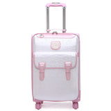 Fashion Luggage Female Small Fresh 16 20 Suitcase Universal Wheels Trolley Luggage Travel 24 Soft