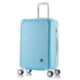20"24 Inches Combination Lock Trolley Case Abs Students Women Travel Frosted  Luggage Rolling