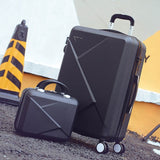Letrend Women Suitcases Wheel Trolley Rolling Luggage Set Spinner Vintage Password Travel Bag