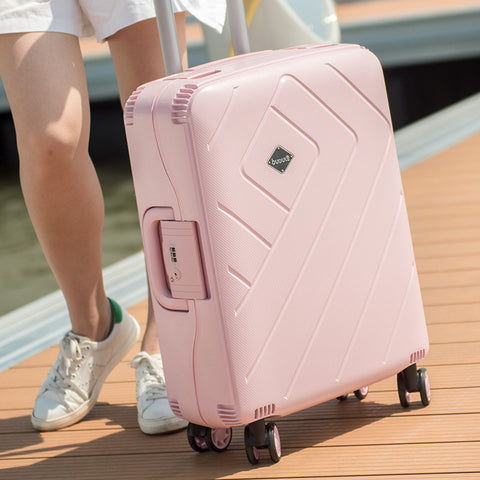 New 20'24'28' Women Luggage Tsa Lock Travel Case Trolley Girls Rolling Luggage Pp Trolley Travel